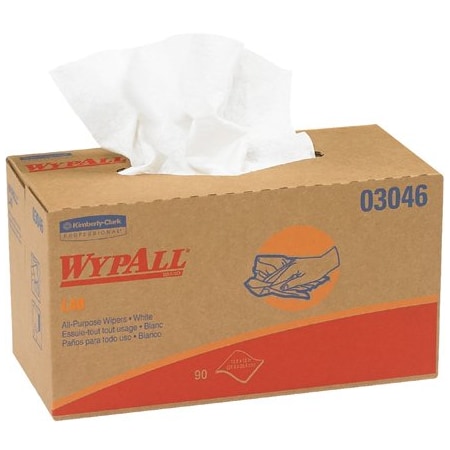 Wypall Kimberly Clark WypALL L40 10.8 x 10'' All Purpose Wipers Dispenser Box, 9PK BUY00030081